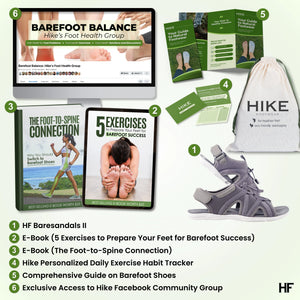 HF Baresandals II – Ergonomic Footbed & Ultra-Lightweight Barefoot Sandals (Unisex)