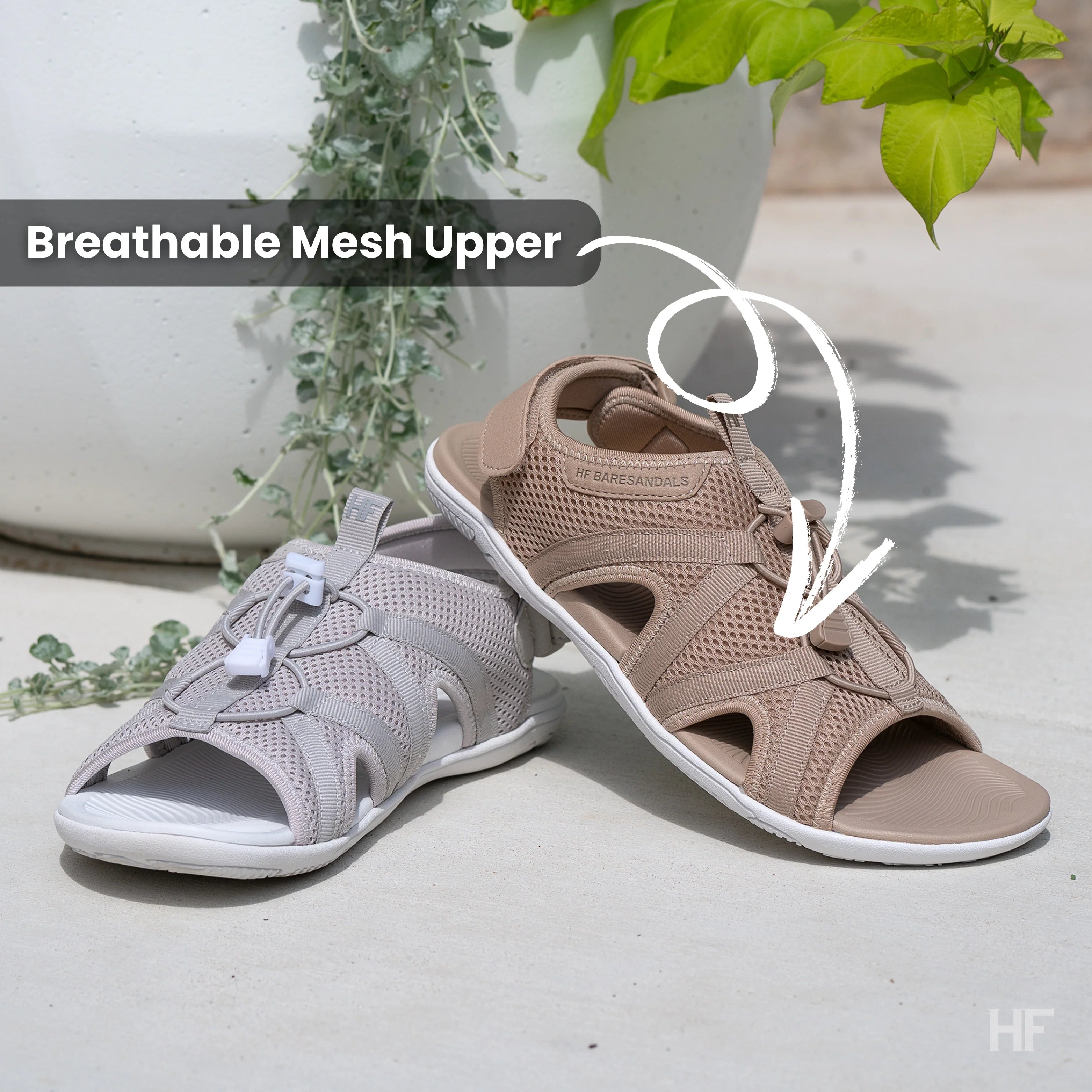 HF Baresandals II - Ergonomisch Voetbed & Ultra-Lichtgewicht Barefoot Sandalen (Unisex)