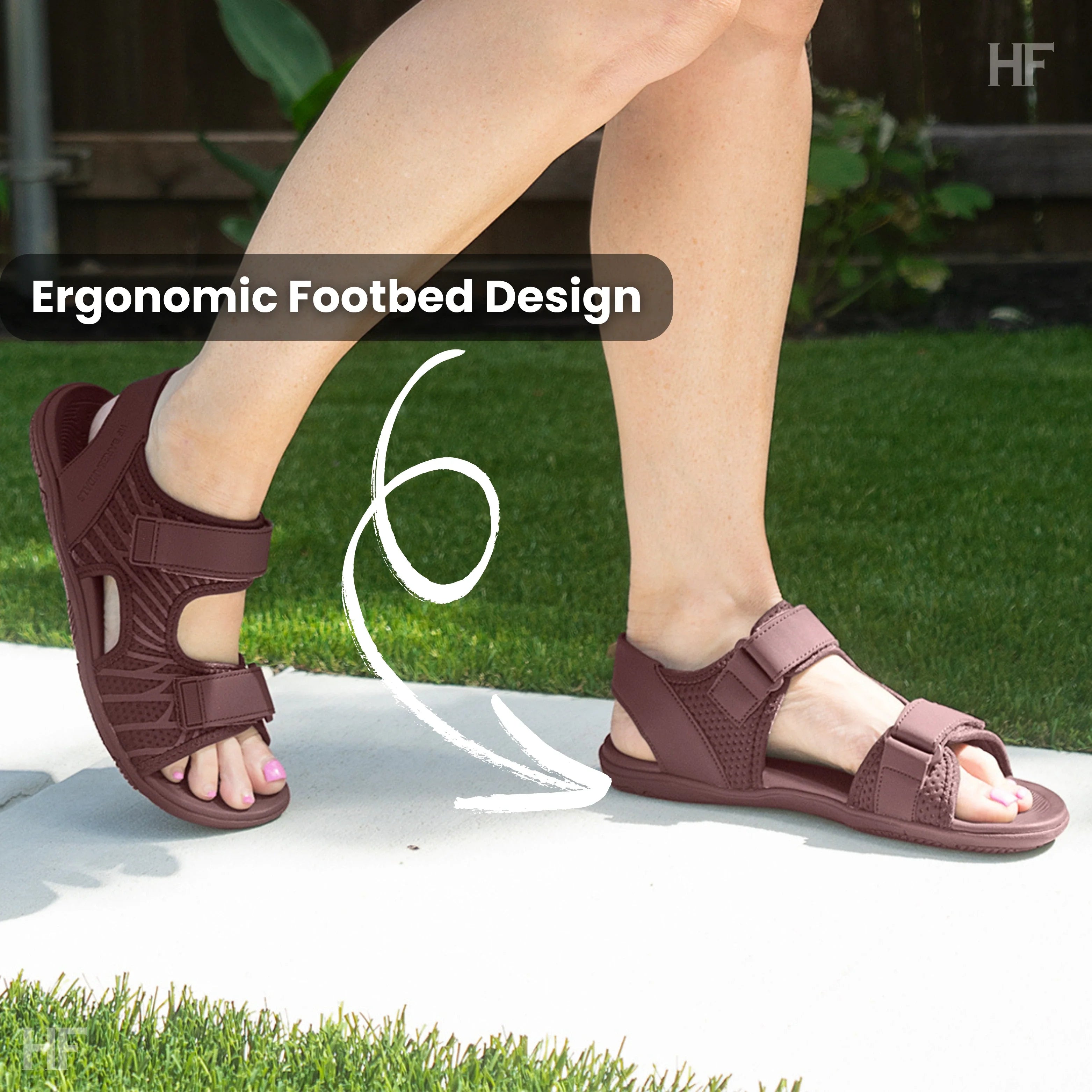 HF Baresandals III - Ergonomisch Voetbed & Ultra-Lichtgewicht Barefoot Sandalen (Unisex)