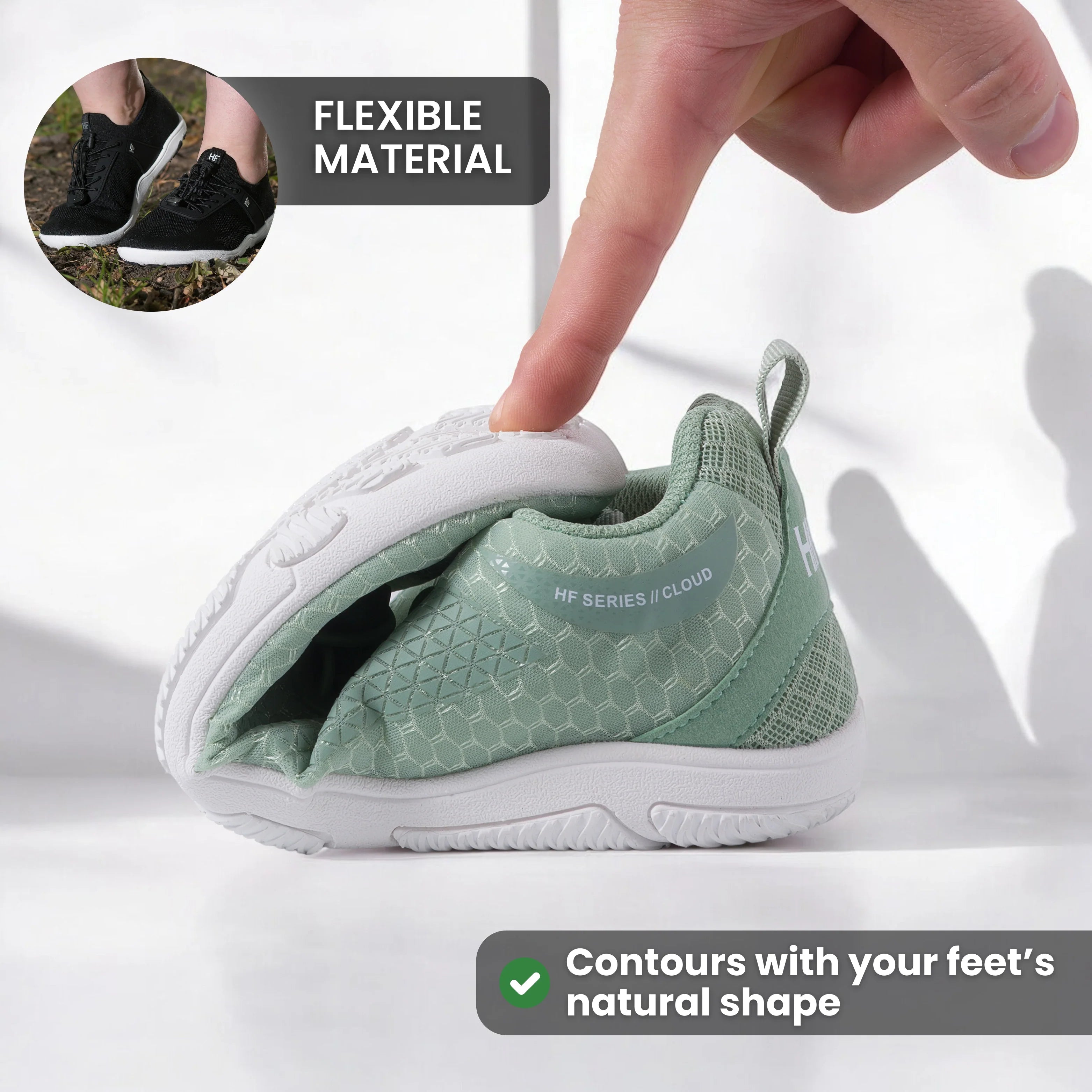 HF Series x Cloud – Barefoot Shoes for Foot, Knee & Back Pain (Unisex)