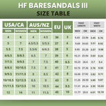 HF Baresandals III – Ergonomic Footbed & Ultra-Lightweight Barefoot Sandals (Unisex)