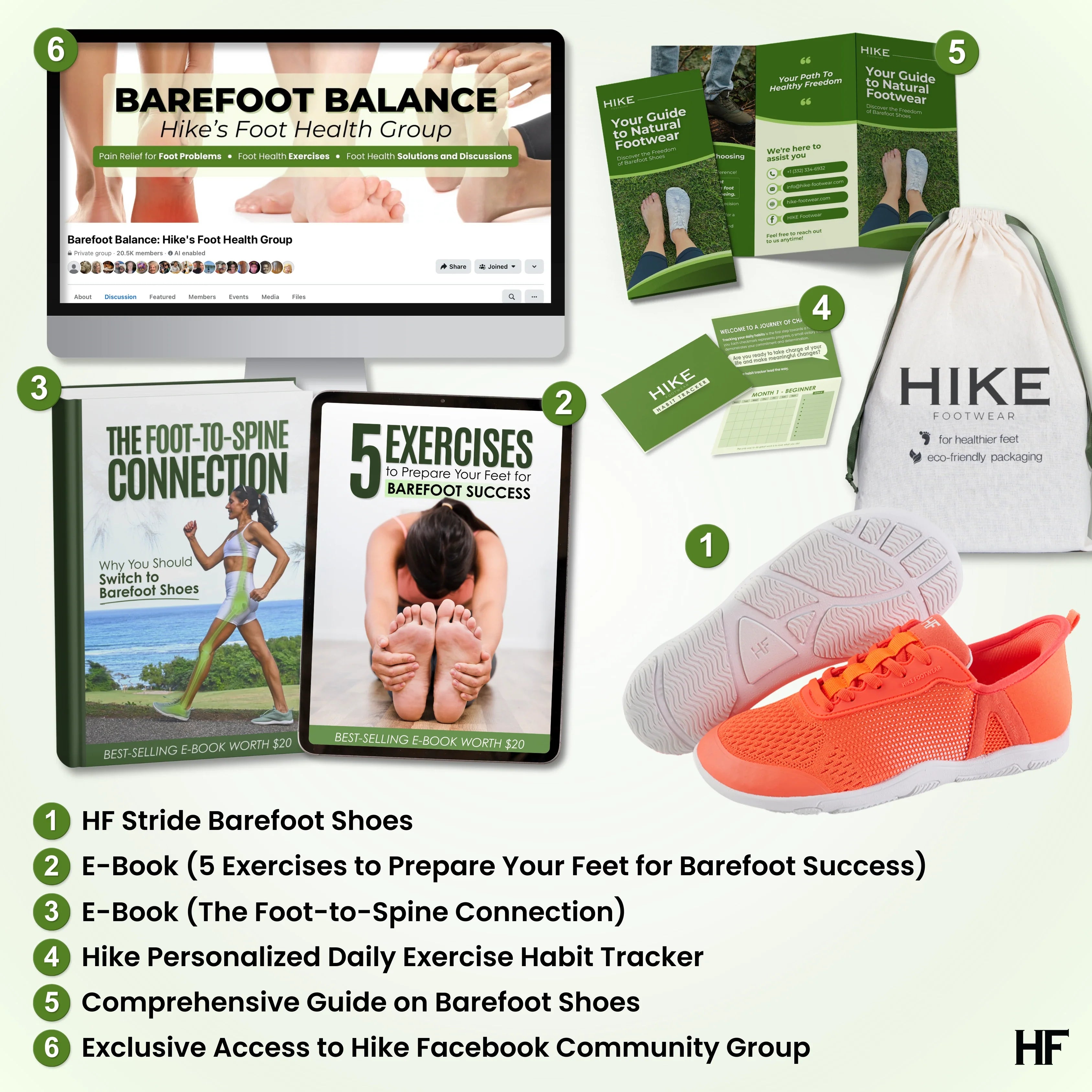 HF Stride – Ergonomische Barefoot Instapschoenen (Unisex)
