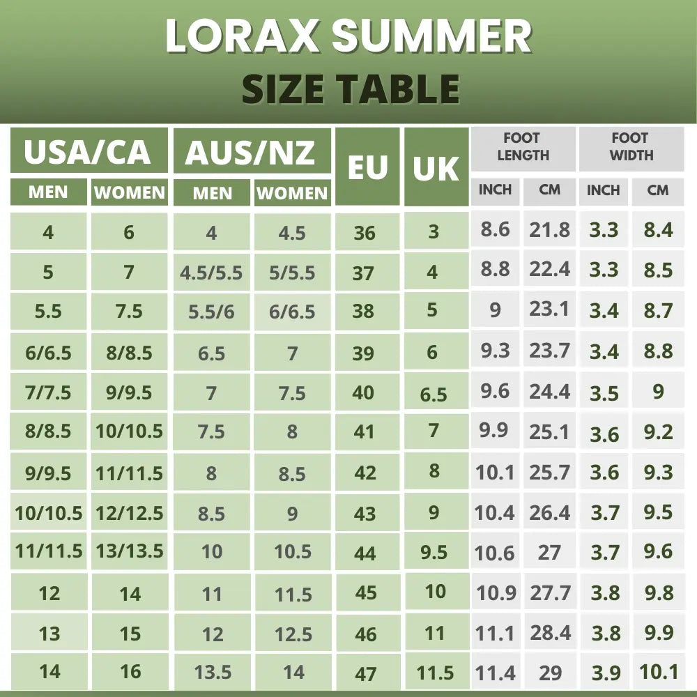 Lorax Summer - gezonde & antislip barefoot schoenen (Unisex)