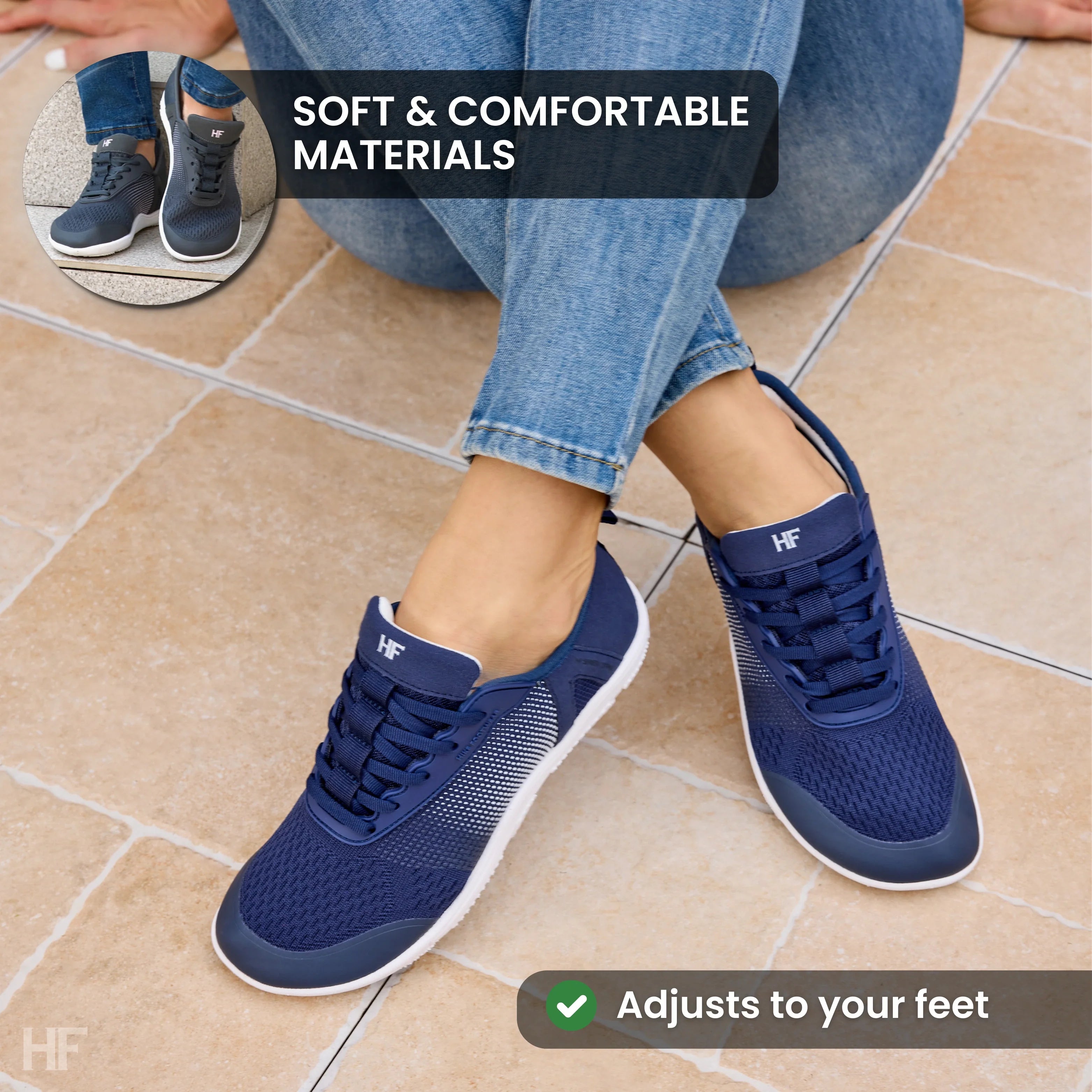 HF Stride – Ergonomische Barefoot Instapschoenen (Unisex)