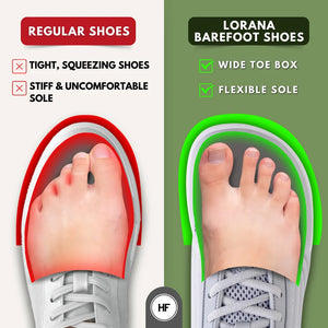 Lorana Barefoot Sneakers: Ergonomic, Flexible, Lightweight, Wide Toe Box, Natural Comfort