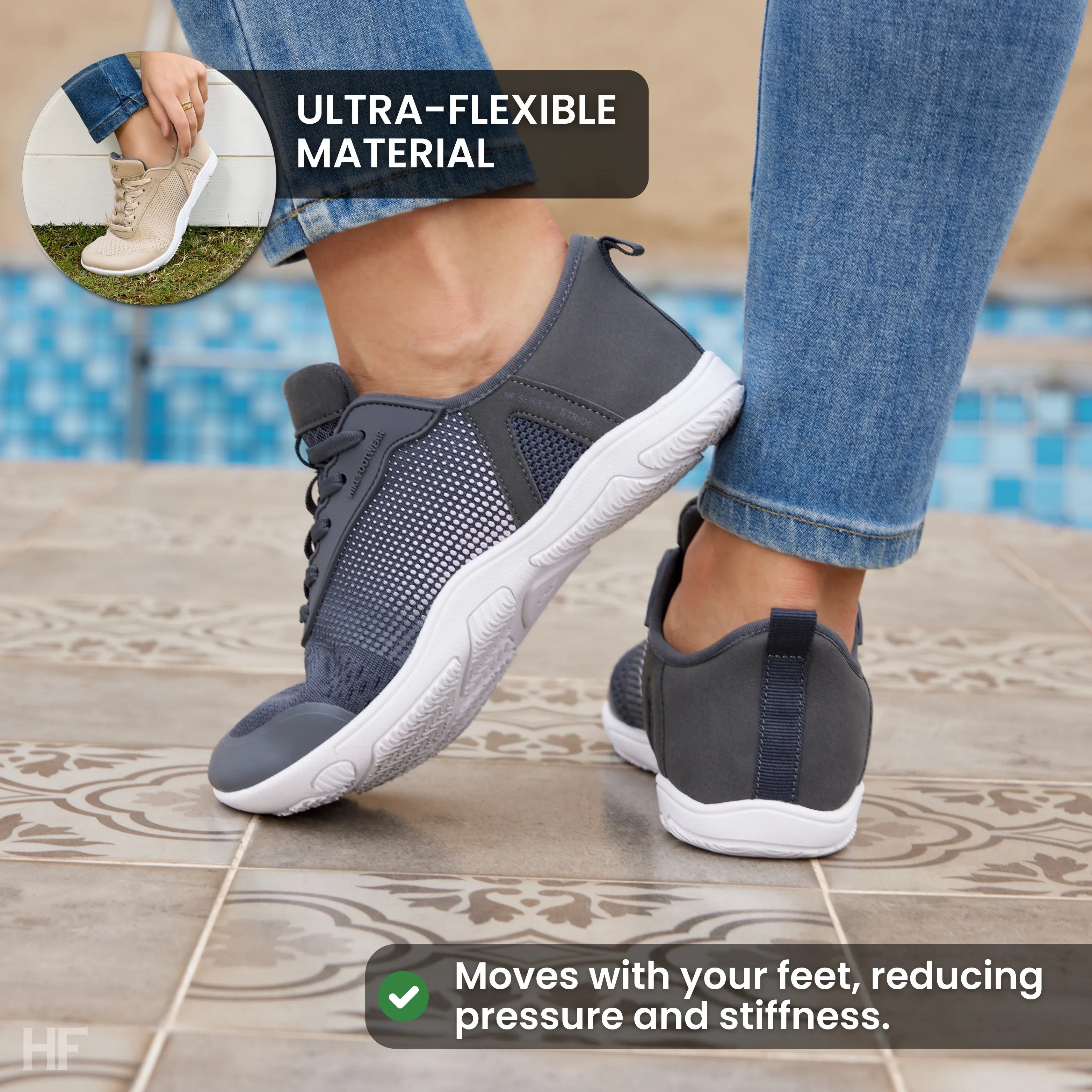 HF Stride – Ergonomische Barefoot Instapschoenen (Unisex)